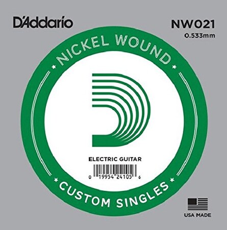 D'Addario NW021 Nickel Wound Elektro Gitar Tek Tel