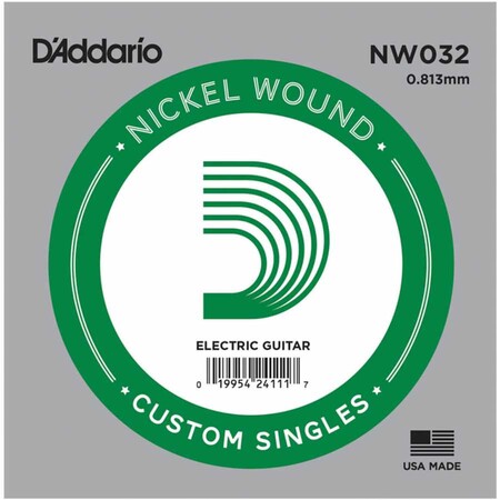 D'Addario NW032 Nickel Wound Elektro Gitar Tek Tel