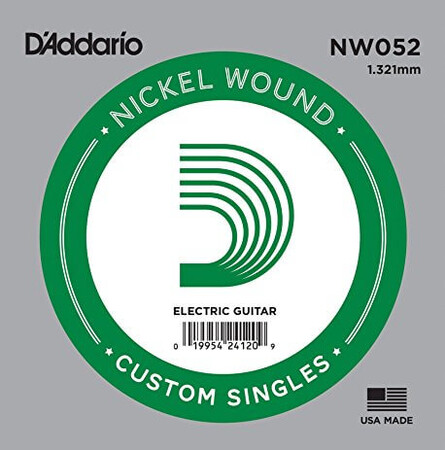 D'Addario NW052 Nickel Wound Elektro Gitar Tek Tel