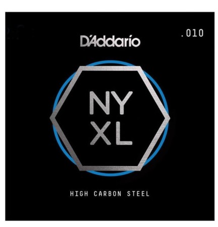D'Addario NYS010 High Carbon Elektro ve Akustik Tek E Teli 010