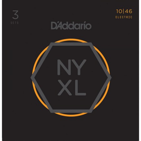 D'Addario NYXL1046-3P Nikel Wound Elektro Gitar Tel Takımı 3lü Set - Thumbnail