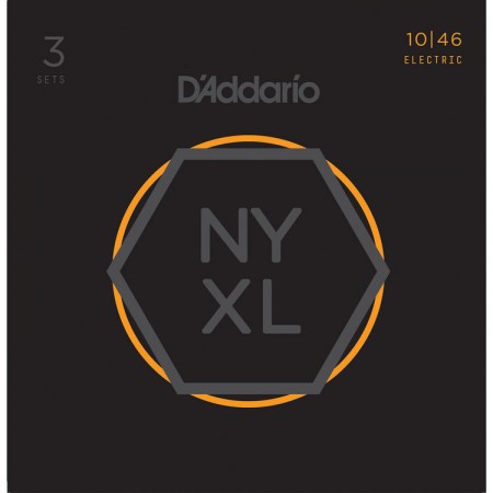 DAddario - D'Addario NYXL1046-3P Nikel Wound Elektro Gitar Tel Takımı 3lü Set