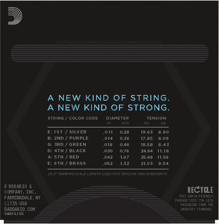 D'Addario NYXL1152 Nickel Wound Elektro Gitar Tel Takımı - 2