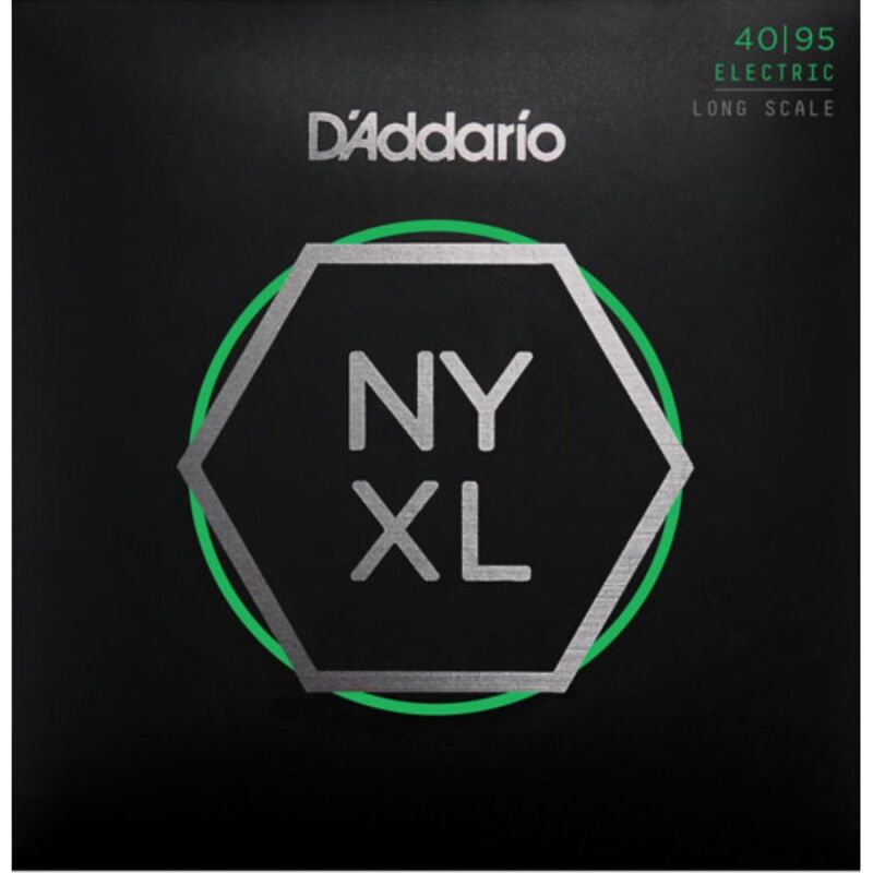 D'Addario NYXL4095 Long Scale Super Light 40-95 4 Telli Bas Gitar Tel Takımı - 1