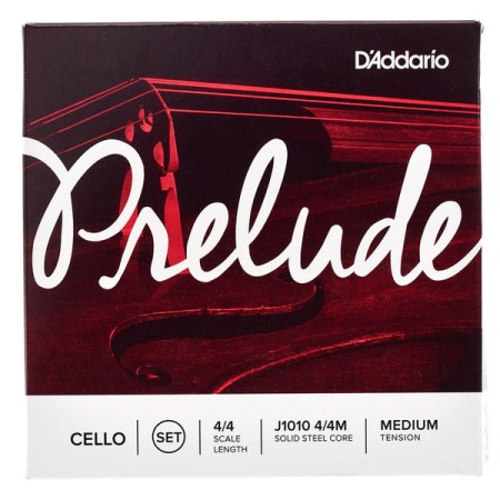 Daddario Prelude 4/4 Scale, Medium Tension Çello Tel Seti