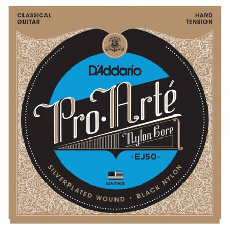 D'Addario Pro-Arte EJ50 Hard Tansiyon Klasik Gitar Teli Black-Nylon