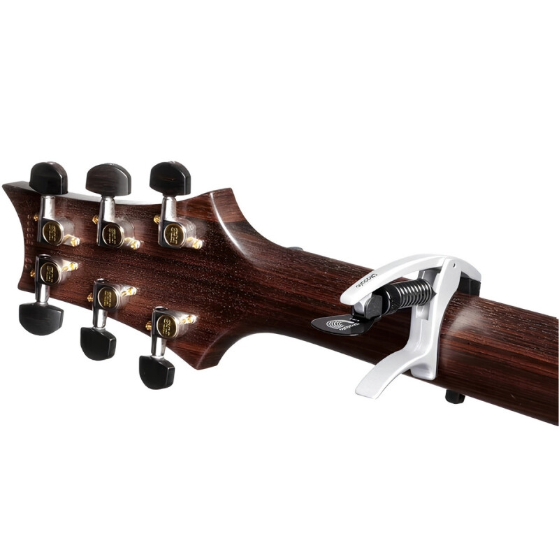 D’Addario PW-CP-09S Tri-Action Ayarlanabilir Akustik Gitar Kaposu – Gümüş - 1