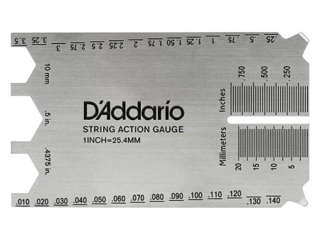 D'Addario Yeni Versiyon PW-SHG-01 Tel Yükseklik Ayar Cetveli - Thumbnail