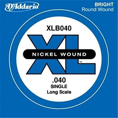 D'Addario XLB040 Nickel Wound Single Long Scale 040 Bas Gitar Tek Tel - DAddario