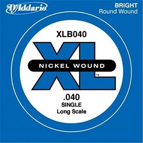 D'Addario XLB040 Nickel Wound Single Long Scale 040 Bas Gitar Tek Tel - 1