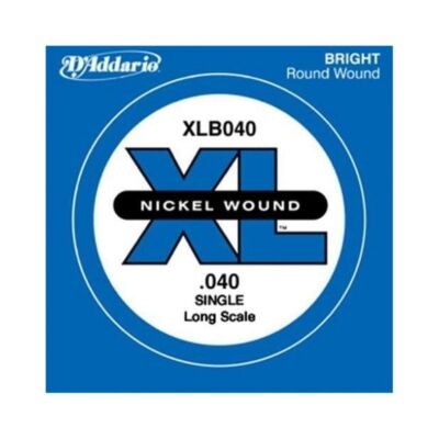 D'Addario XLB040 Nickel Wound Single Long Scale 040 Bas Gitar Tek Tel - 2