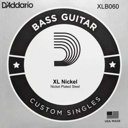 D'Addario XLB060 Nickel Wound Long Scale Bas Tek Teli