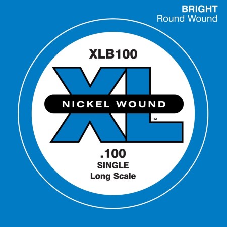 D'Addario XLB100 Nickel Wound Bas Gitar Tek E Teli (100)