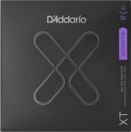 D'Addario XTABR 11-52 Custom Light Akustik Gitar Tel Takımı - Thumbnail