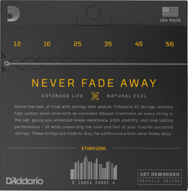 D'Addario XTABR 12-56 XT Bronze Light Top/Medium Akustik Gitar Tel Takımı - Thumbnail