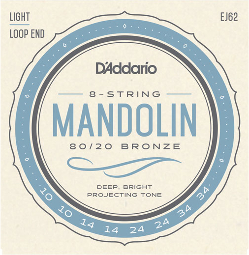 MANDOLIN TEL SETİ, 80/20 BRONZE, LOOP END, LIGHT G - 1