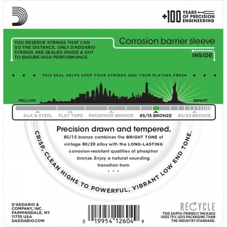 Akustik Gitar Tel Seti, 85/15 Bronze, Super Light - 2