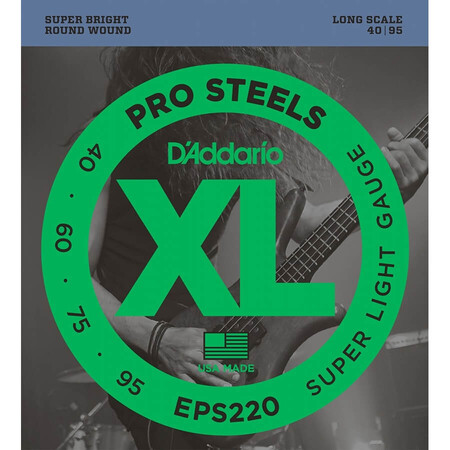 DAddario - D’Addario EPS220 4 Telli Bas Gitar Tel Takımı Long Scale (40-95)