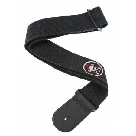 Planet Waves 50CTP03 Skull Coton Patch Siyah Gitar Askısı