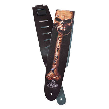 DAddario - PlanetWaves Achemy Leather Nailed Skull Gitar Askı/Strap