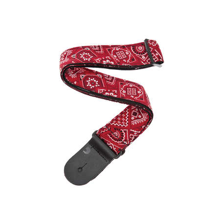 PlanetWaves 50G02 Red Bandana Nylon Woven Gitar Askı/Strap