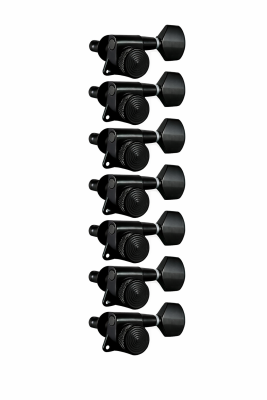 Derjung 6 Sıra Sağ Dizilim Kilitli Elektro Gitar Burgu Takımı (6-in-line) – Black - Der Jung