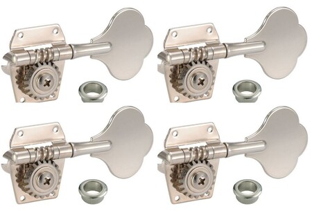 DerJung DJ230N 2 Sağ- 2 Sol (2+2) Jazz Stil Mat Nikel Bas Gitar Burgu Takımı - Der Jung