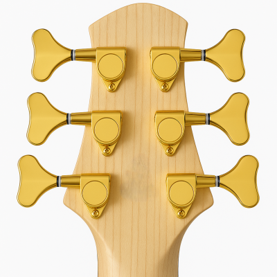 DerJung DJ-242G Gold 6 Telli Bas Gitar Burgu Takımı 3 Sağ-3 Sol (3+3) - 2