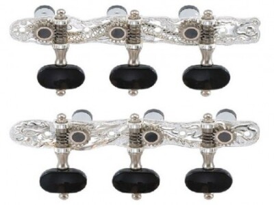 DerJung DJ101S-AS Chrome Klasik Gitar Burgu Takımı(3+3) - 3