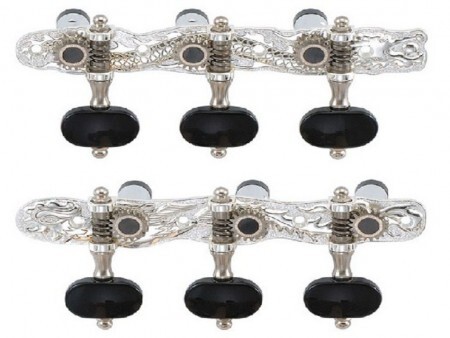 DerJung DJ101S-AS Chrome Klasik Gitar Burgu Takımı(3+3) - 3