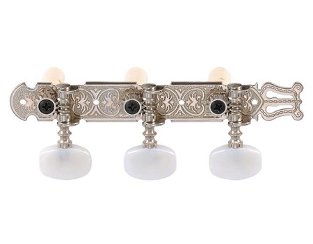 Der Jung - DerJung DJ214N Chrome Klasik Gitar Burgu Takımı(3+3)