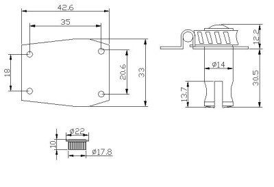 Derjung DJ230N-Sağ Taraf Tek Fil Kulak Bas Burgusu - 2