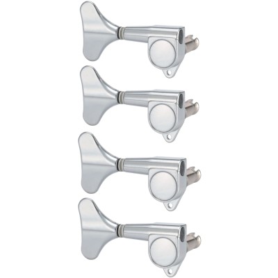 Derjung DJ242C-L4 4 Telli Bas Gitar Tek Sıra Sol Dizilim Burgu Takımı (Chrome) - Der Jung