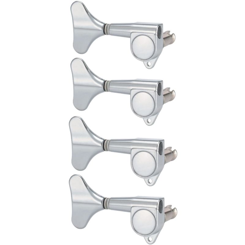 Derjung DJ242C-L4 4 Telli Bas Gitar Tek Sıra Sol Dizilim Burgu Takımı (Chrome) - 1