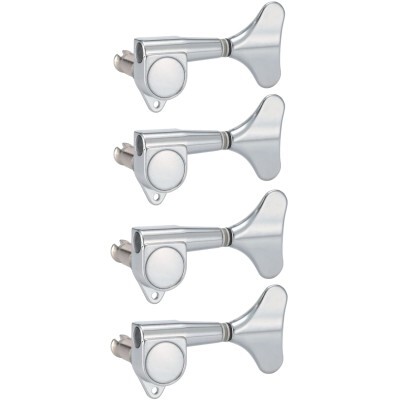 Derjung DJ242C-R4 4 Telli Bas Gitar Tek Sıra Sağ Dizilim Burgu Takımı (Chrome) - 3