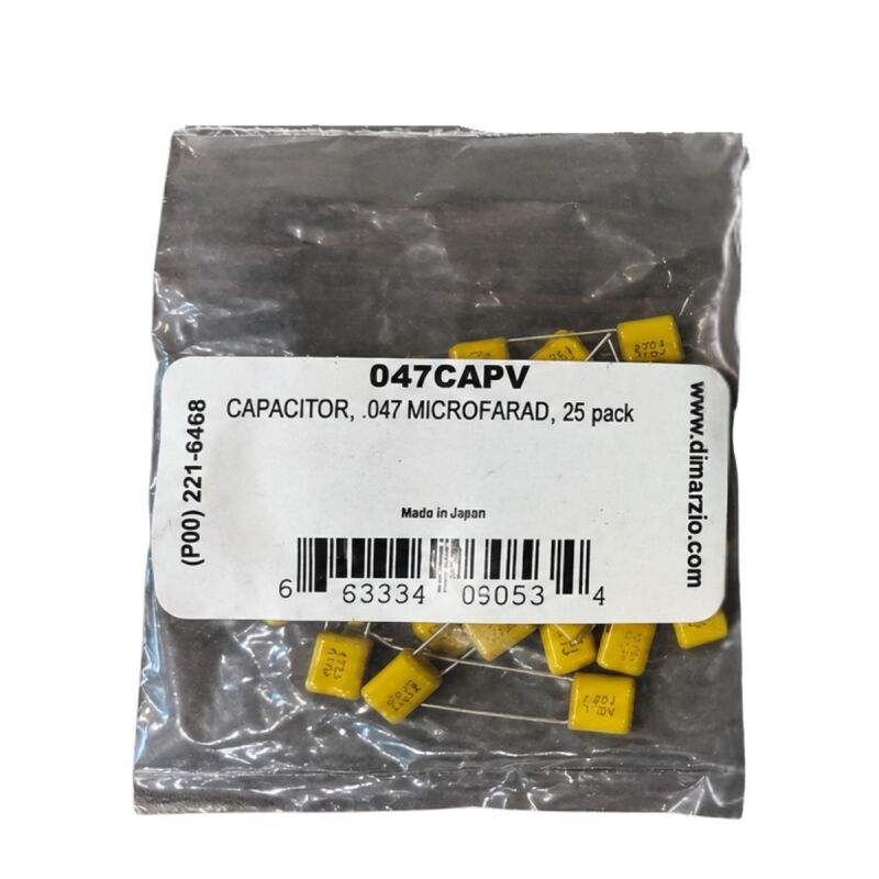 DiMarzio 047CAPV .047uF (47nF) 100V Polyester Film Ton Kapasitörü-Tek - 2