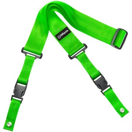 DiMarzio DD2200GN Green Nylon ClipLock Kilitli Askı