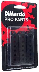 DiMarzio DM2001BK Black Set Strat Pickup Cover - 2