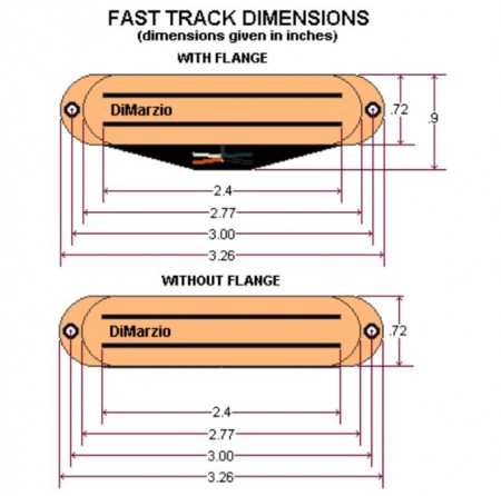 DiMarzio DP181CR Fast Track1- Aged White Single Humbucker Manyetik - Thumbnail