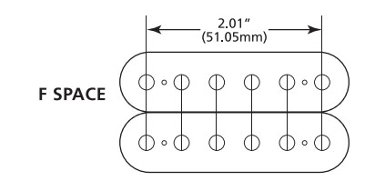 Dimarzio DP257FBK F-Spaced Illuminator™ Bridge-Köprü Manyetik - Thumbnail