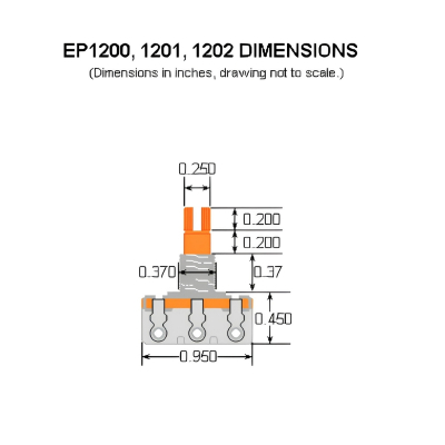 DiMarzio EP1201H 100'lü Açık Paket 500 K Potans - 2