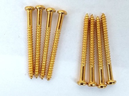 DiMarzio FH1501GD J Bass PU Height Screws Gold (8) J Bass Manyetik Vida Seti