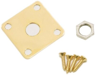 Dimarzio GG1400G Kare Jack Plate Gold - 2