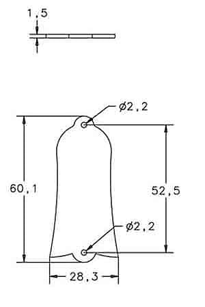 Domo 805 Les Paul Custom Truss Rod Kapağı - Thumbnail