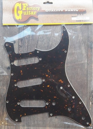 Domo STP-1TOR-B Tortoise Shell SSS Strat Pickguard