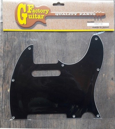 Domo TEP-1B3 8 Delikli Siyah Telecaster Pickguard