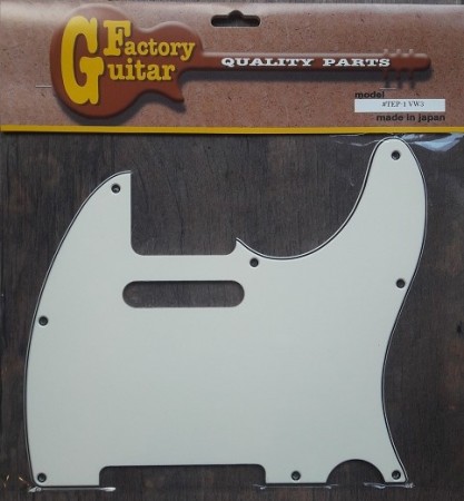 DoMo - Domo TEP-1VW3 8 Delikli Vintage Beyaz Telecaster Pickguard