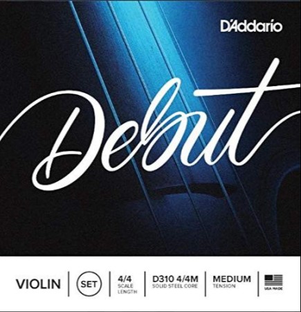 D′Addario - DAddario Debut D310 4/4 - Medium Keman Tel Takımı
