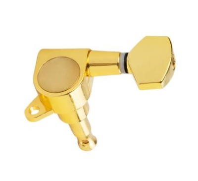 Dr Parts Gold 6 İn Line Tek Sıra Elektro Gitar Burgu Takımı - Dr-Parts