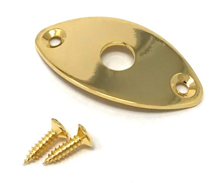 Dr-Parts - Dr.Parts JP1/GD Gold Oval Jack Plate